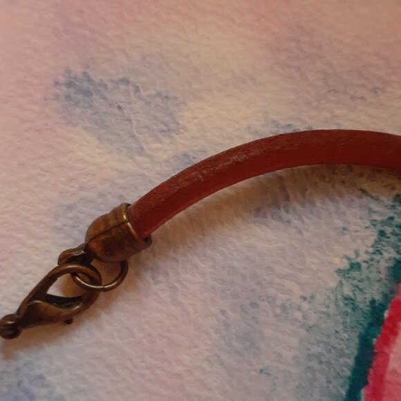 Boho Necklace With Fabric Covered Beads - Picture 3 of 6